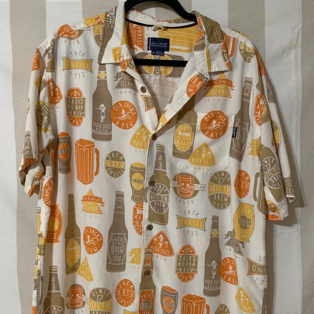 O'Neil Button Down Hawaiian Style Shirt